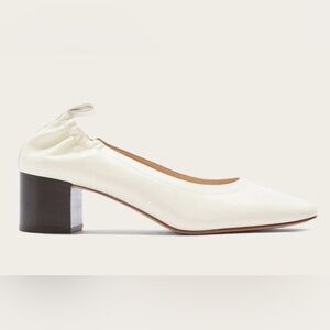 EVERLANE The Day Heel Made in Italy Ivory Women's Block Heel Shoes size 9.5